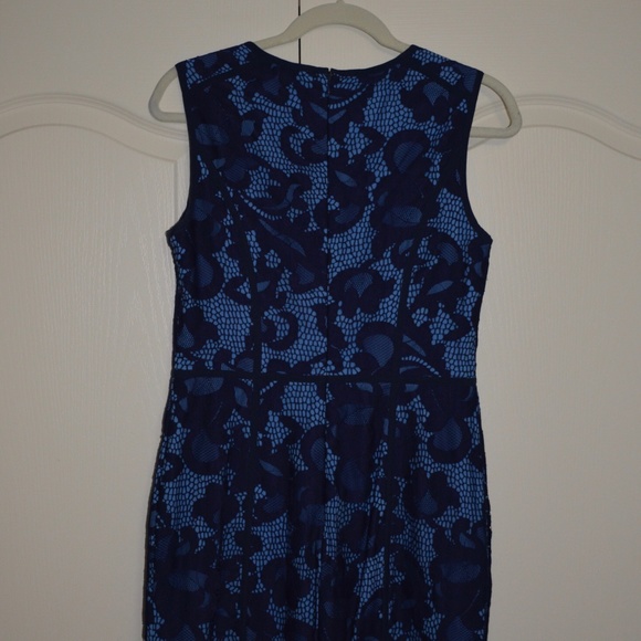 Cynthia Steffe Elenora Sleeveless Seamed Lace Sheath Dress - Picture 8 of 11